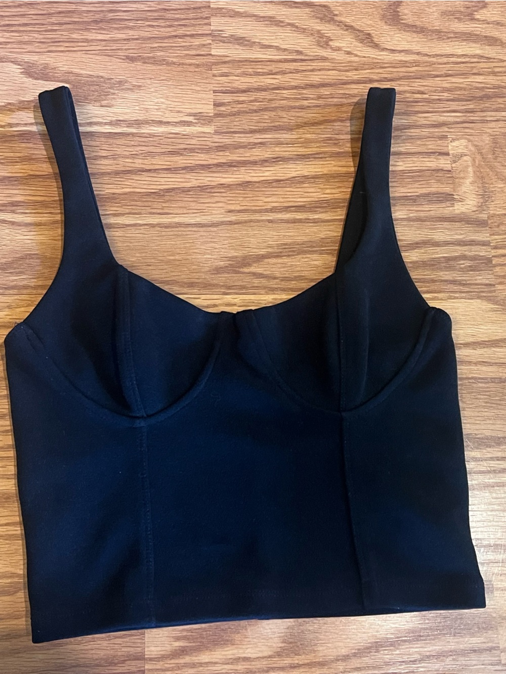 ZARA black corset crop top - Small